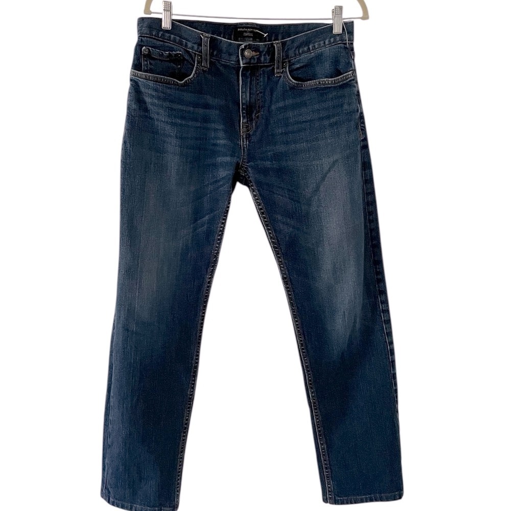 Banana Republic Blue Straight Jeans Classic Style